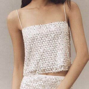 Shona Joy Asteri Sequin Crop Cami